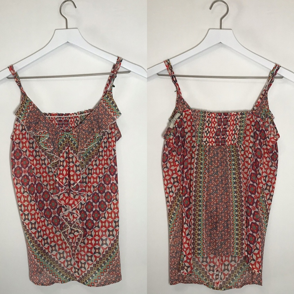 Guess Sheer Colorful Tank Top - Kids Size L
